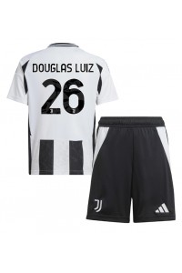 Juventus Douglas Luiz #26 Babytruitje Thuis tenue Kind 2024-25 Korte Mouw (+ Korte broeken)